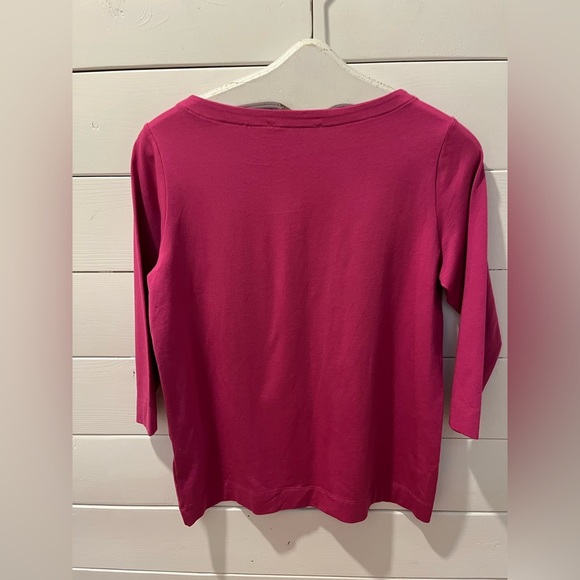 🩷 BIANCA 3/4 Sleeve Fuchsia Top – Siz US 8 - Picture 8 of 8